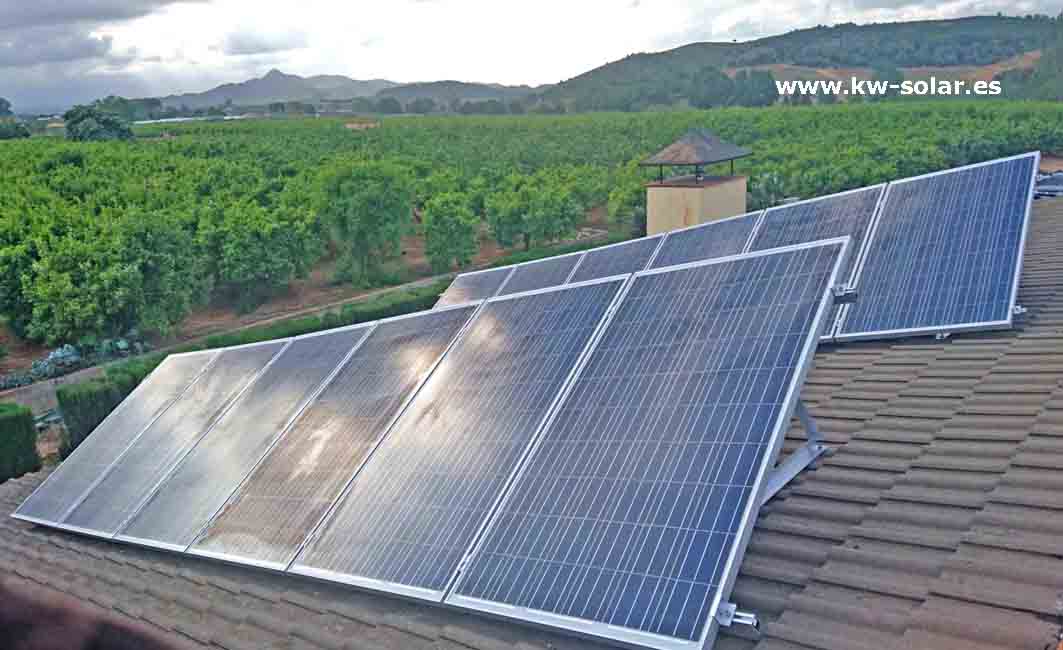 Paneles solares para generar electricidad